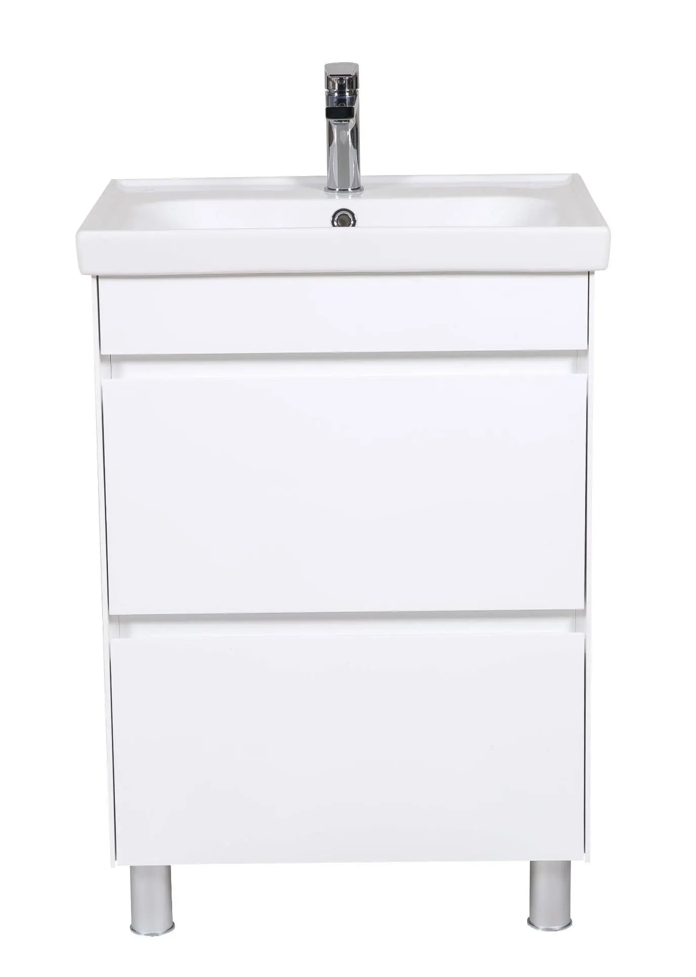 Mobilier de baie pe pardoseală Valencia Alb Aqua Rodos