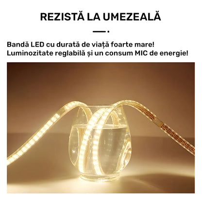 Badezimmerspiegel LED H120 oval mit 3 Lichtfarben, IR-Sensor und Anti-Beschlag
