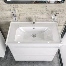 Mobilier de baie pe pardoseală Valencia Alb Aqua Rodos