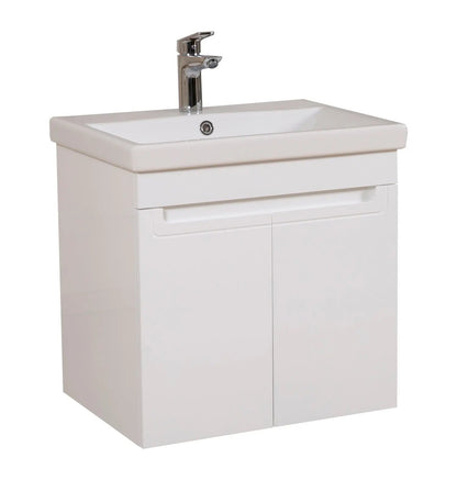 Mobilier de baie suspendat Omega, Alb Aqua Rodos