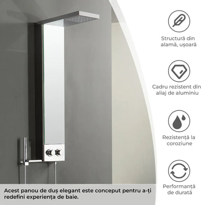 Duschpaneel Shiny Minimal – Minimalistisches und elegantes Design