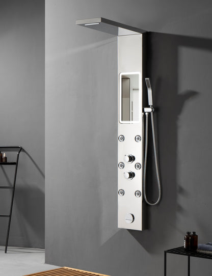 Shiny Mirror Duschpaneel – Modernes Design mit integriertem Spiegel und Premium-Funktionen