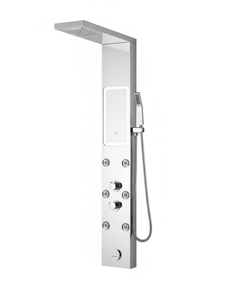 Shiny Mirror Duschpaneel – Modernes Design mit integriertem Spiegel und Premium-Funktionen