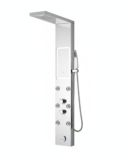 Shiny Mirror Duschpaneel – Modernes Design mit integriertem Spiegel und Premium-Funktionen