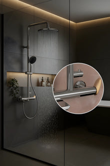 RoseGold Trio Exposed – Aufputz-Duschset mit 3-Wege-Umschalter