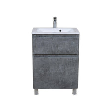 Mobilier de baie pe pardoseală Accent gri Aqua Rodos