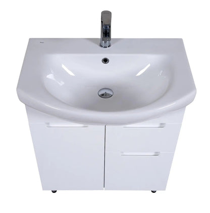 Mobilier de baie pe pardoseală Quadro, Alb Aqua Rodos