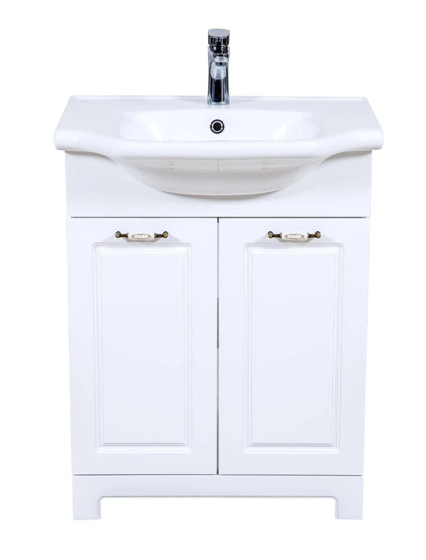 Mobilier de baie pe pardoseală Classic Alb Aqua Rodos