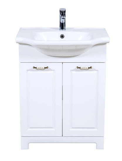 Mobilier de baie pe pardoseală Classic Alb Aqua Rodos