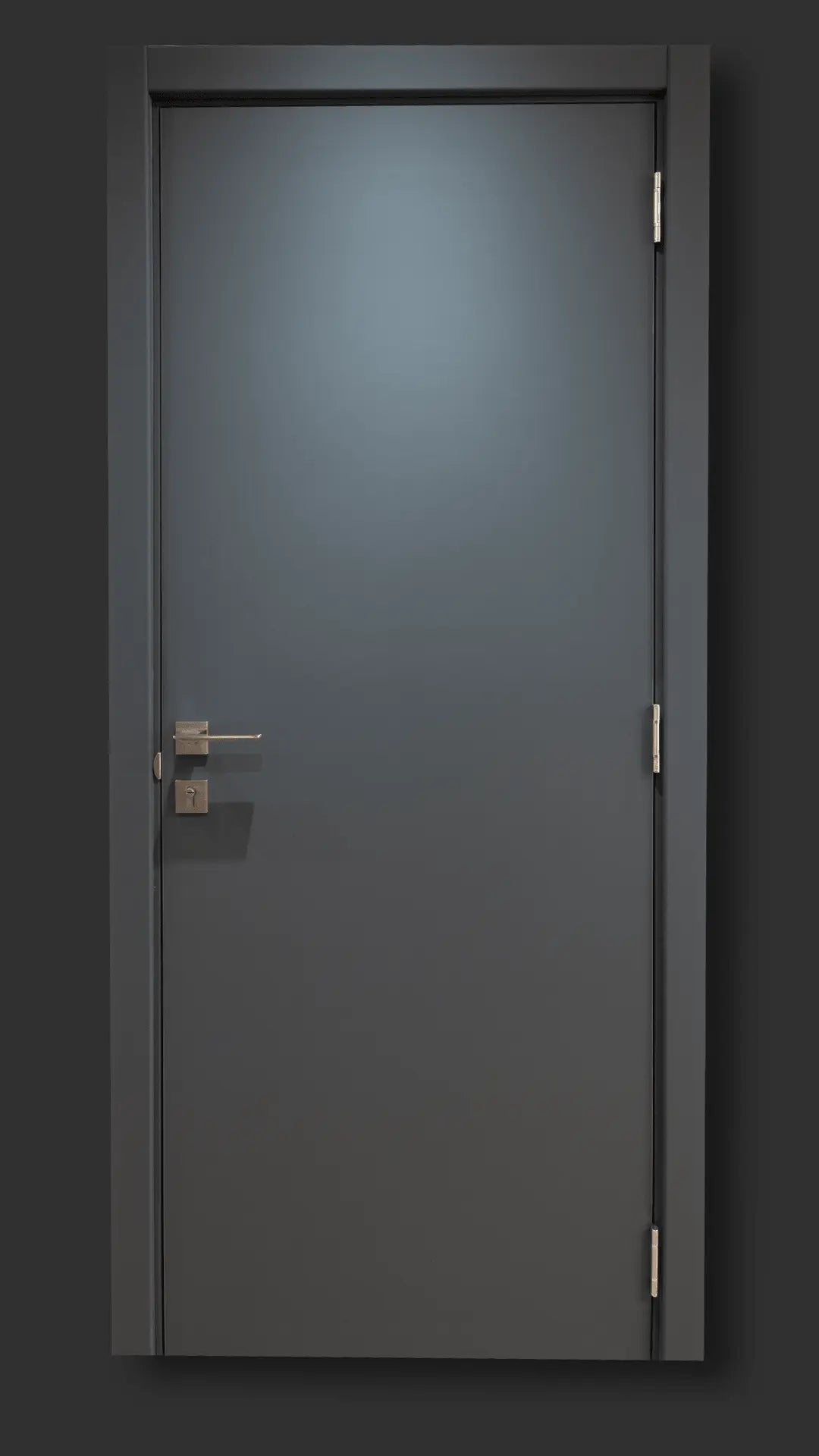 Ușă interior Blank Graphite – complet echipată, cu toc reglabil Omis