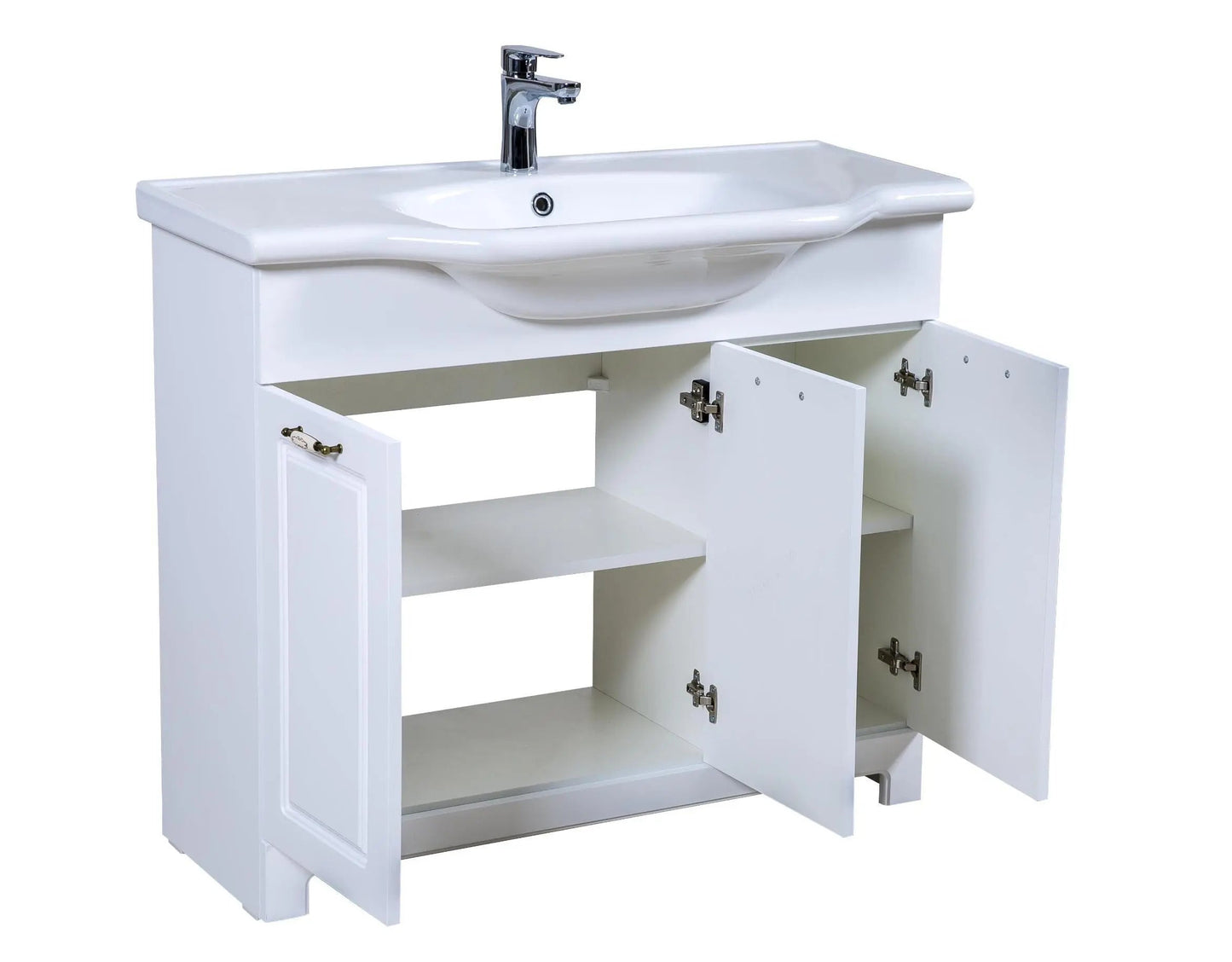 Mobilier de baie pe pardoseală Classic Alb Aqua Rodos