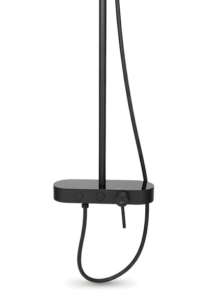 Duschset mit 2 Funktionen – Matt Schwarz, modernes Design aus Edelstahl
