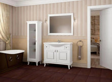 Mobilier de baie pe pardoseală Beatrice alb+crom Aqua Rodos