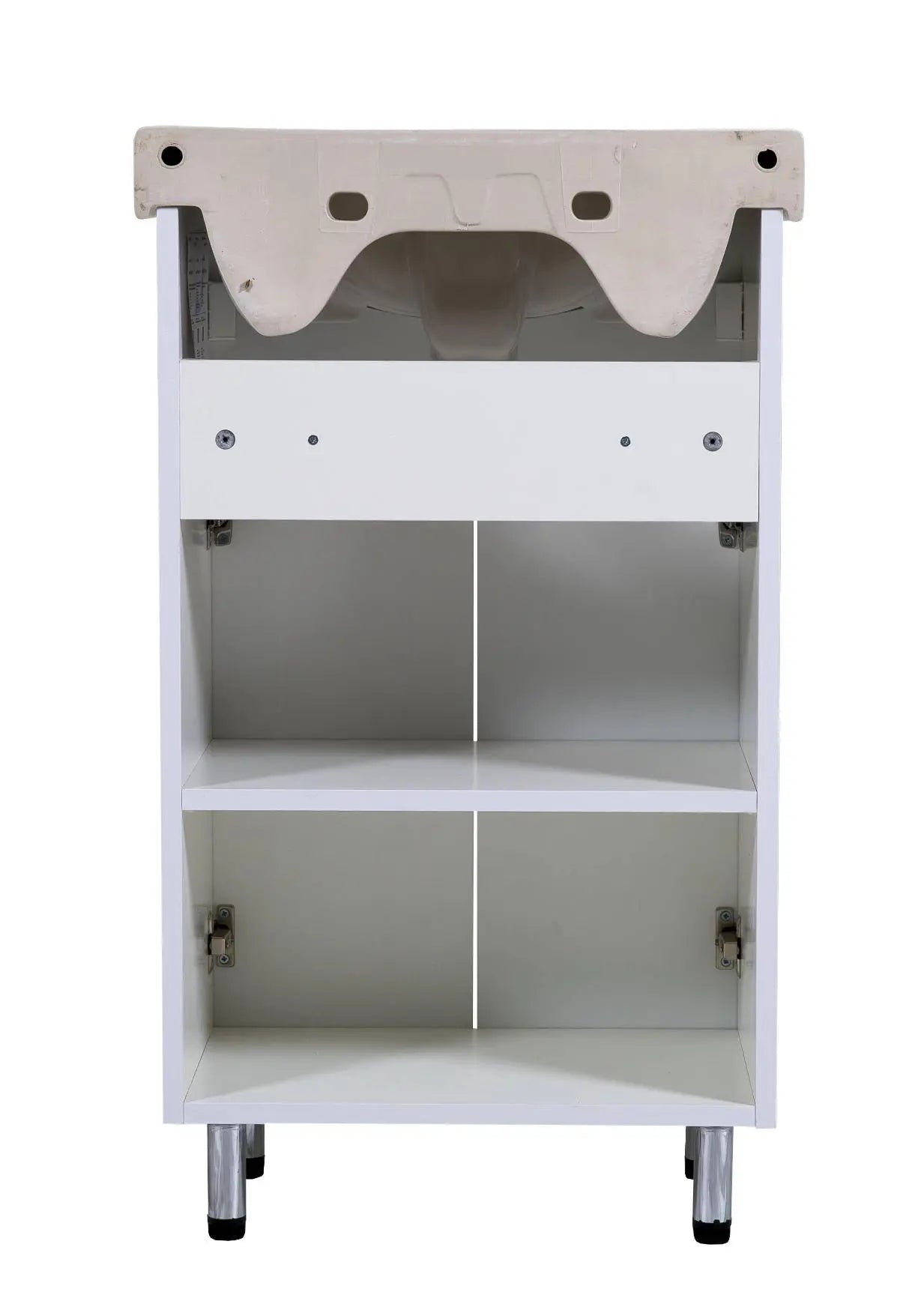 Mobilier de baie pe pardoseală Quadro, Alb Aqua Rodos