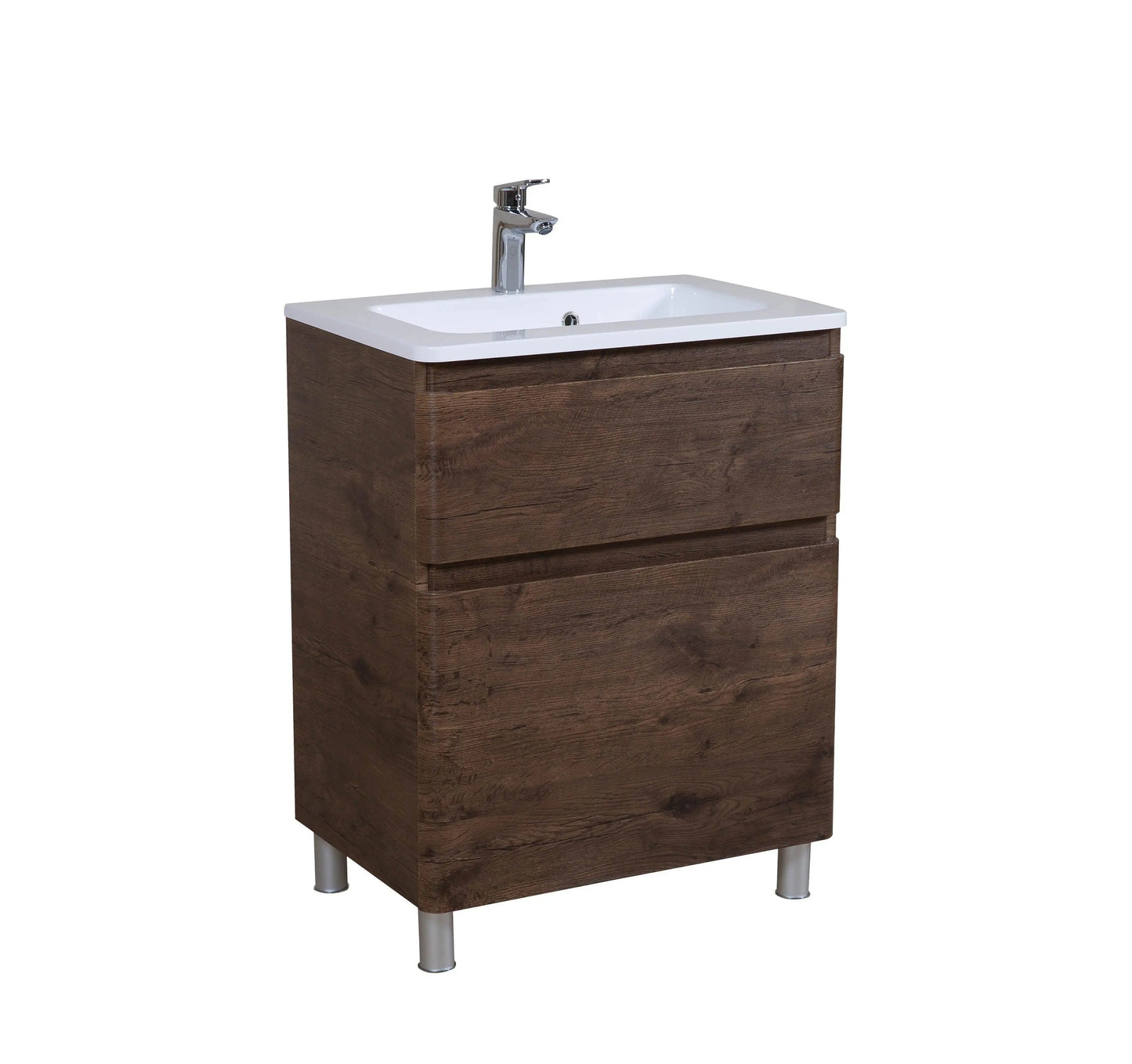 Mobilier de baie pe pardoseala Accent castan Aqua Rodos