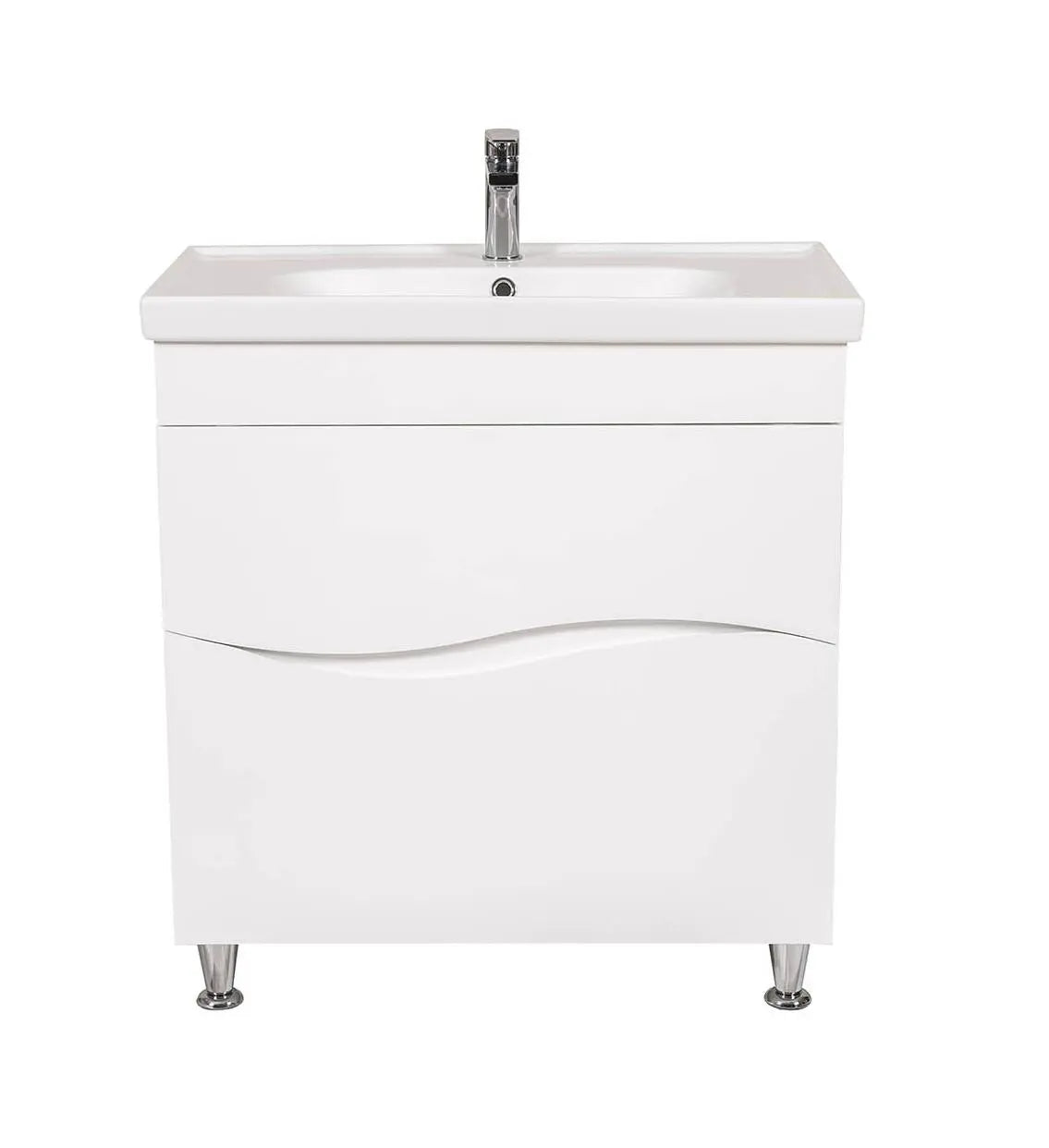 Mobilier de baie pe pardoseala Alfa alb Aqua Rodos