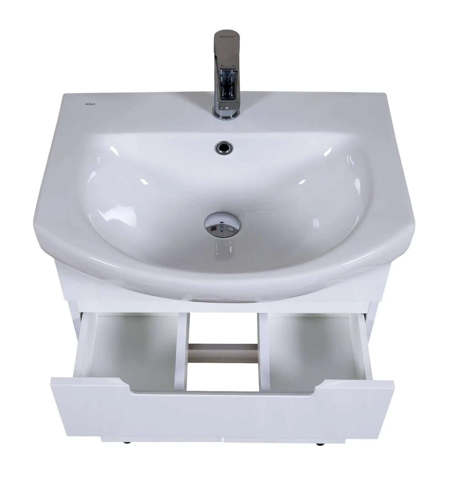 Mobilier de baie pe pardoseală Quadro, Alb Aqua Rodos