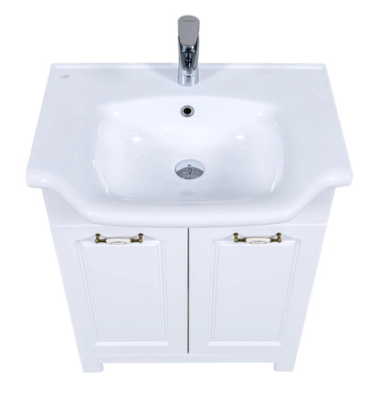 Mobilier de baie pe pardoseală Classic Alb Aqua Rodos