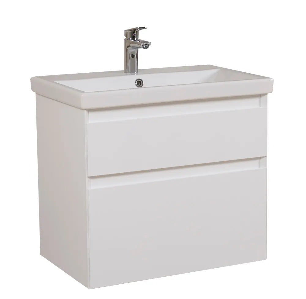 Mobilier de baie suspendat Elite, Alb Mat Aqua Rodos