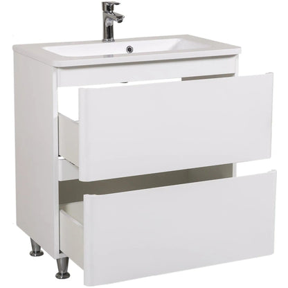 Mobilier de baie pe pardoseală Accent alb Aqua Rodos