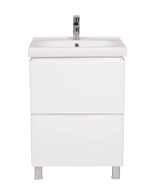 Mobilier de baie pe pardoseală Venice, Alb (City) Aqua Rodos