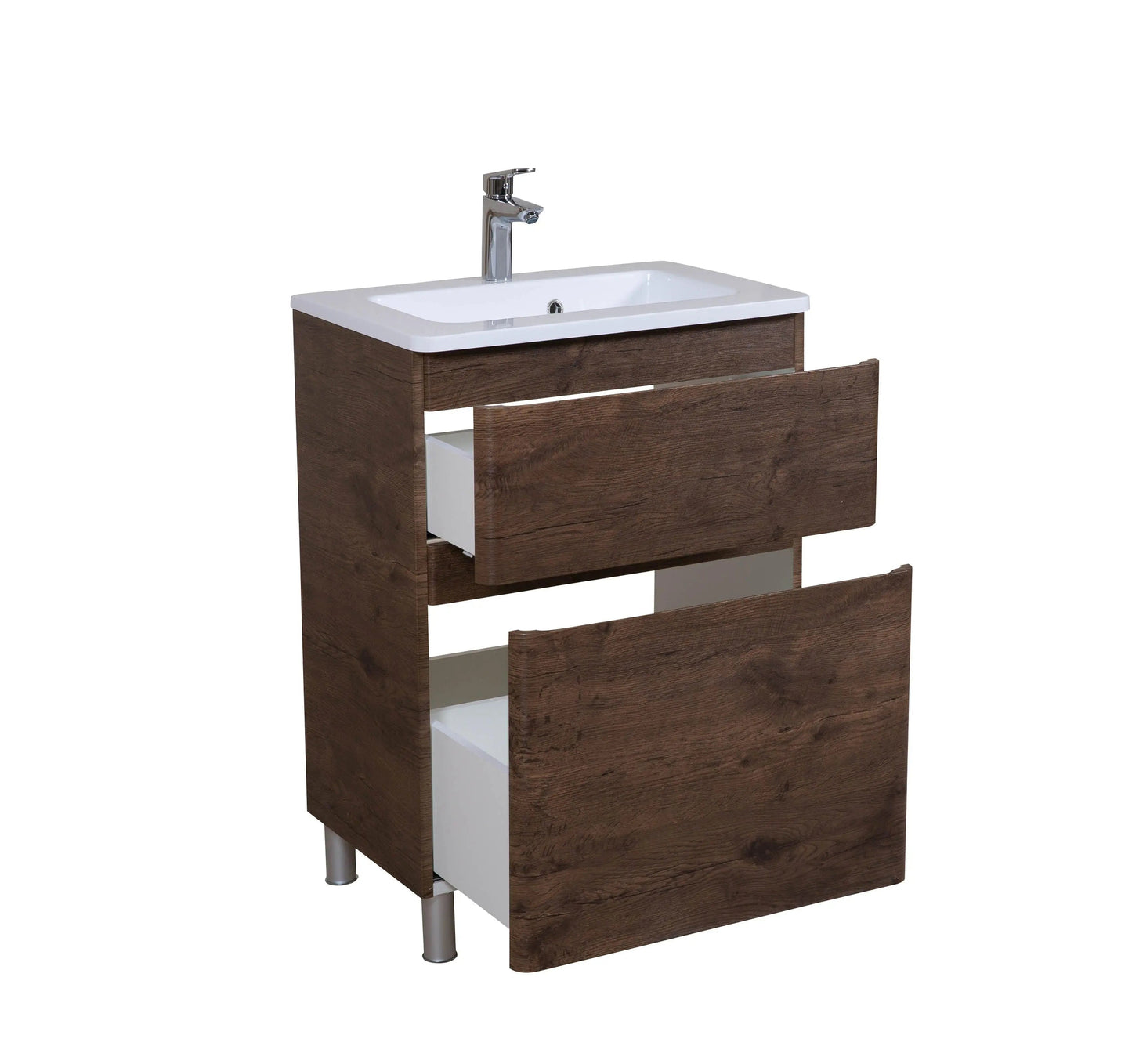 Mobilier de baie pe pardoseala Accent castan Aqua Rodos