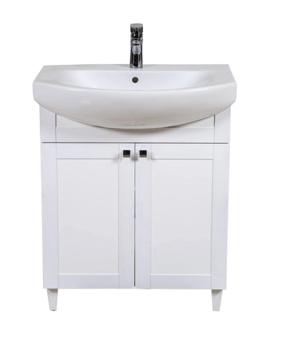 Mobilier de baie pe pardoseală Woodmix, Alb Aqua Rodos