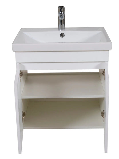 Mobilier de baie suspendat Omega, Alb Aqua Rodos
