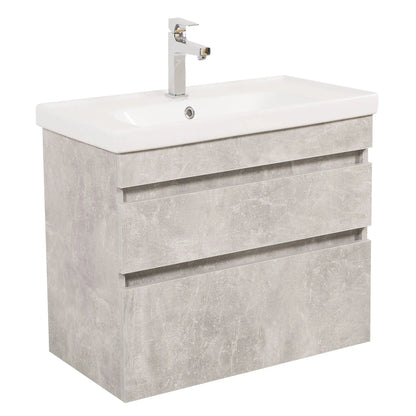 Mobilier de baie suspendat Vintage, Industrial Aqua Rodos