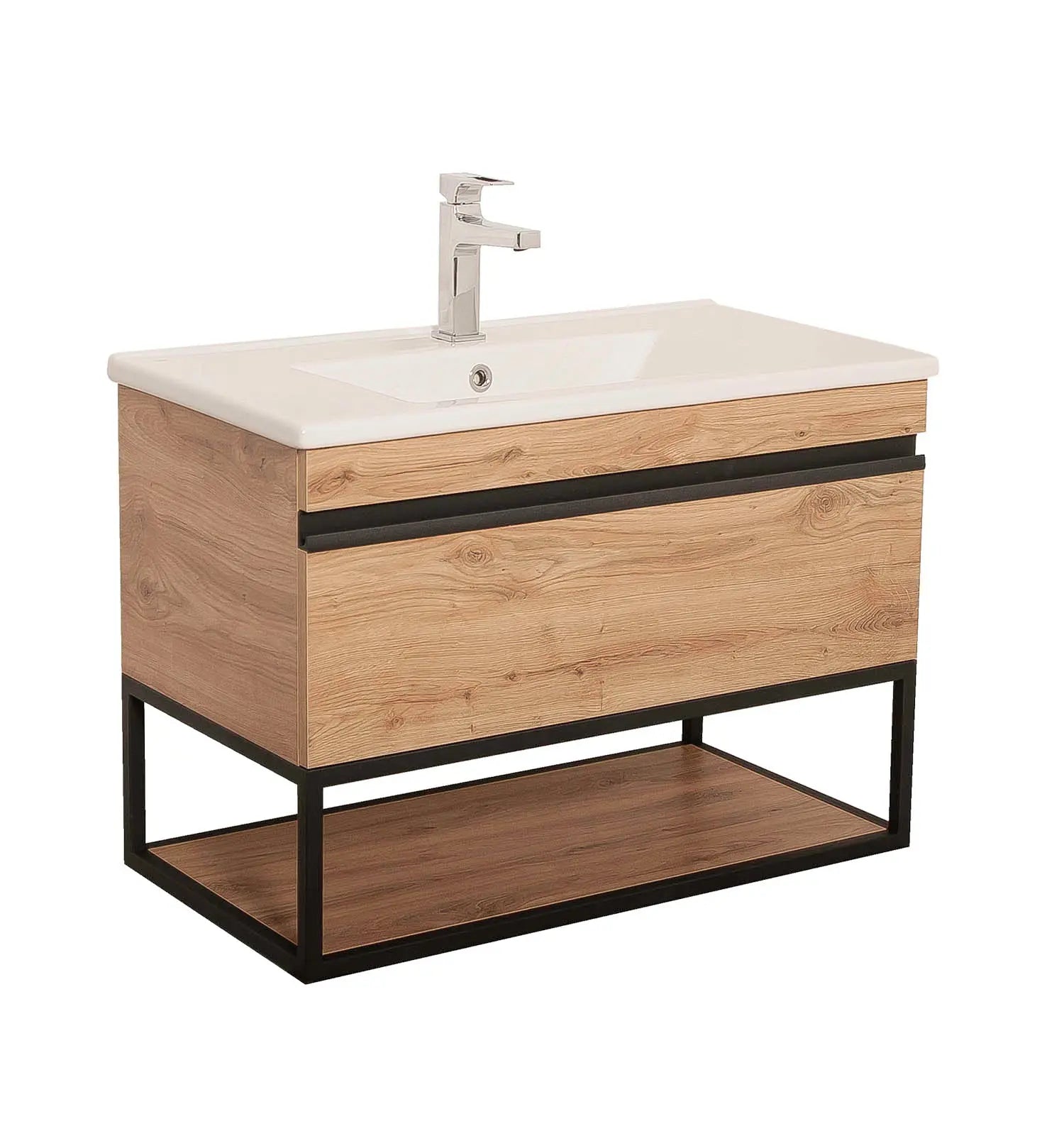 Mobilier de baie suspendat Loft Iron, Seville Aqua Rodos