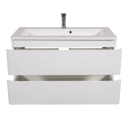 Mobilier de baie suspendat Accent alb AquaRodos