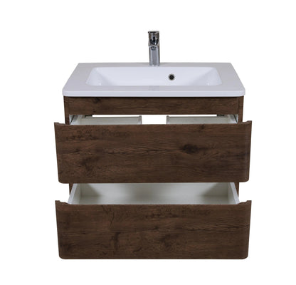Mobilier de baie suspendat Accent castan Aqua Rodos