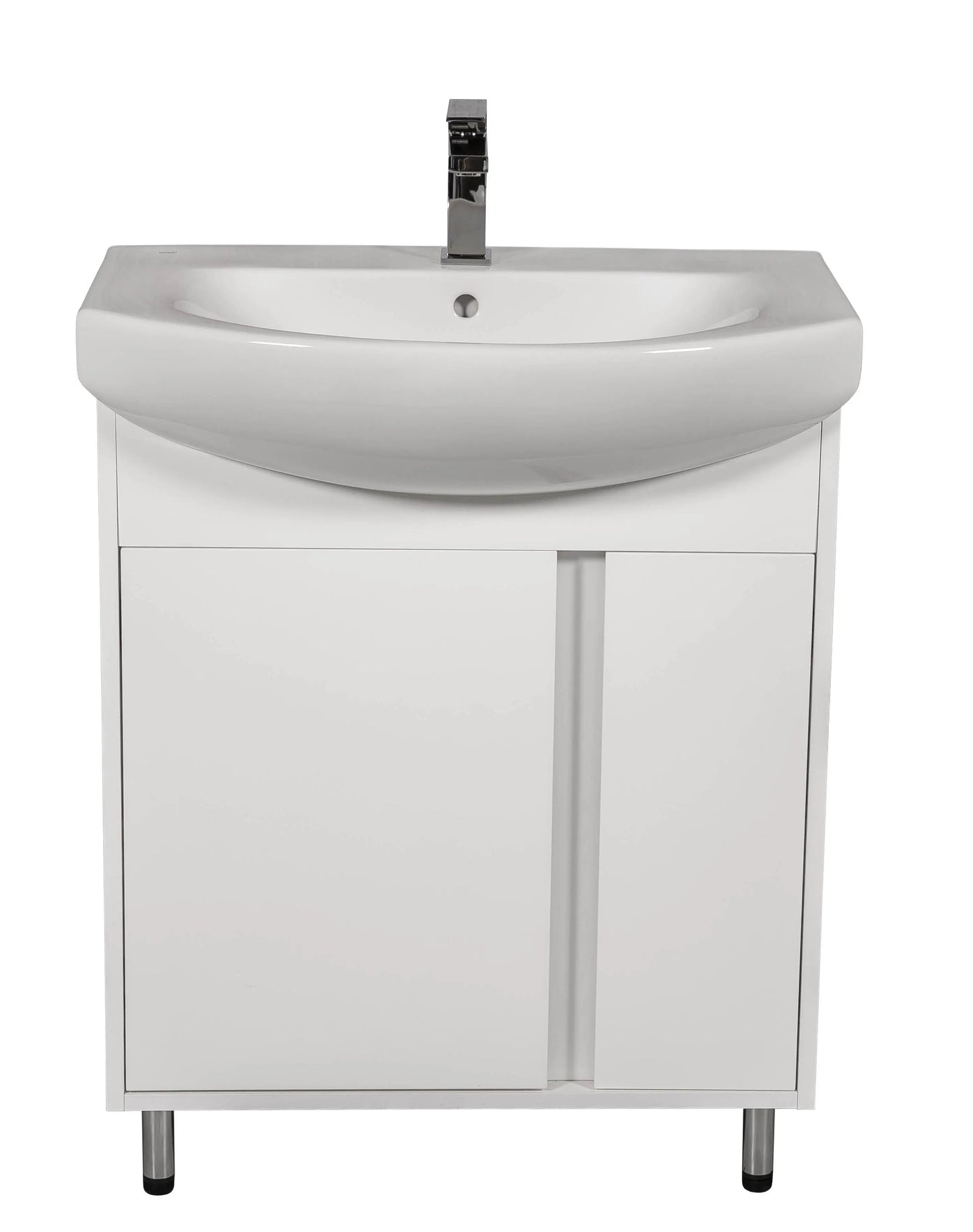 Mobilier de baie pe pardoseală Terra, Alb Aqua Rodos