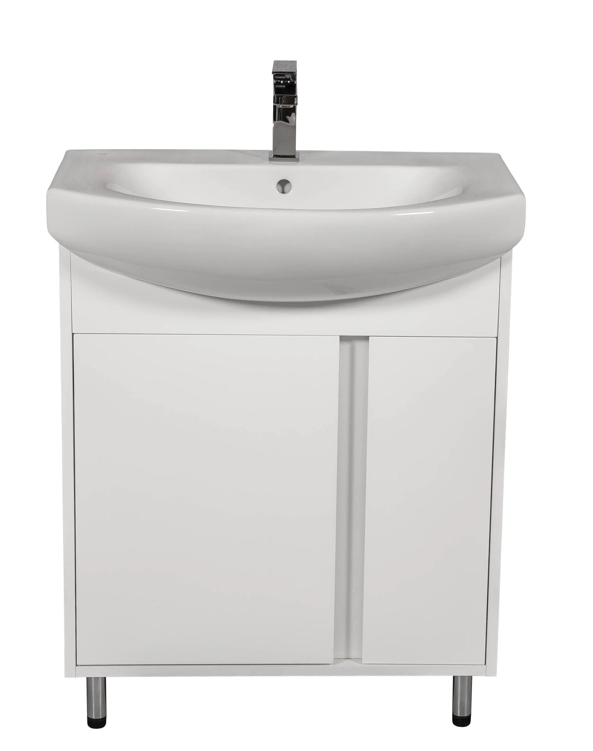 Mobilier de baie pe pardoseală Terra, Alb Aqua Rodos