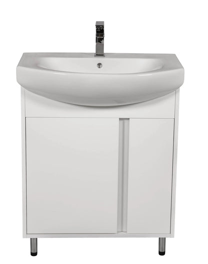 Mobilier de baie pe pardoseală Terra, Alb Aqua Rodos