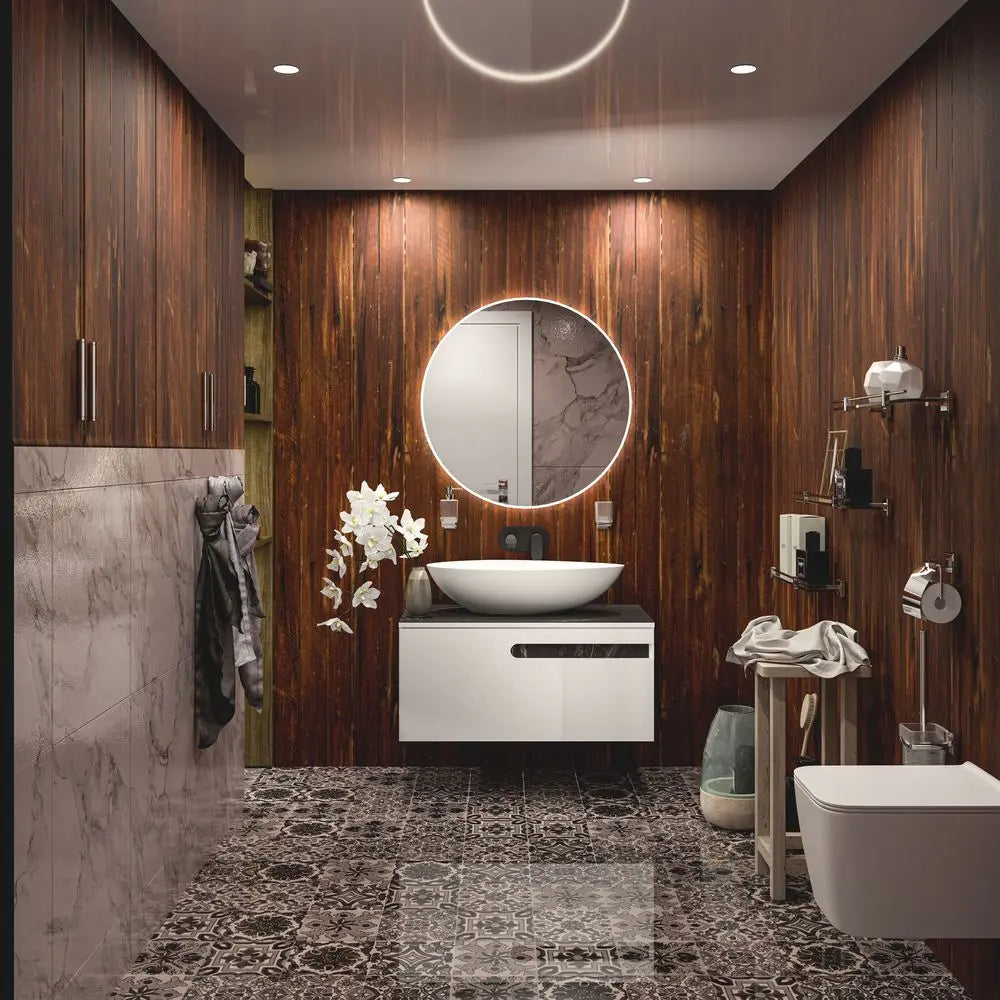 Mobilier de baie suspendat Ostin, Alb Aqua Rodos