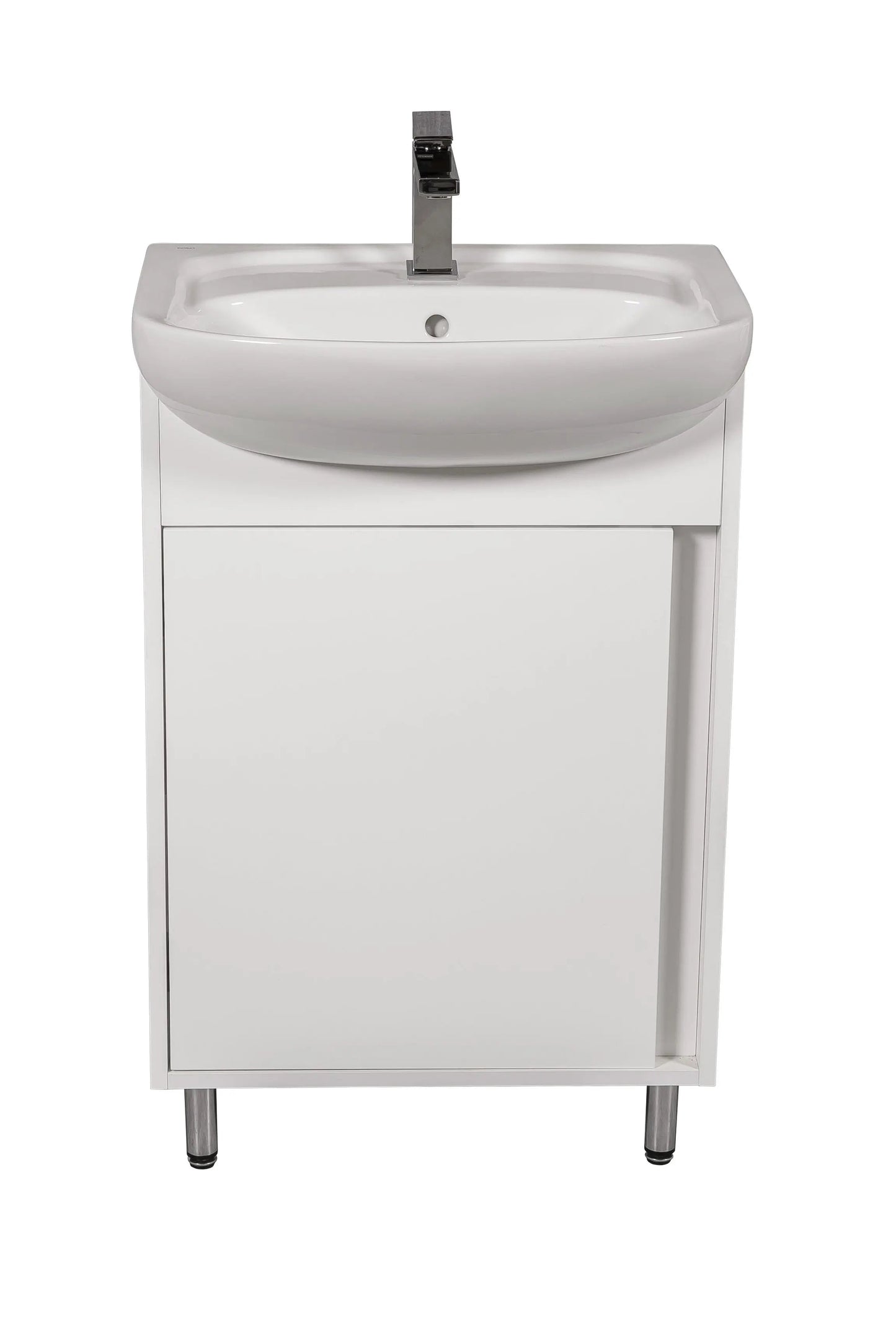 Mobilier de baie pe pardoseală Terra, Alb Aqua Rodos