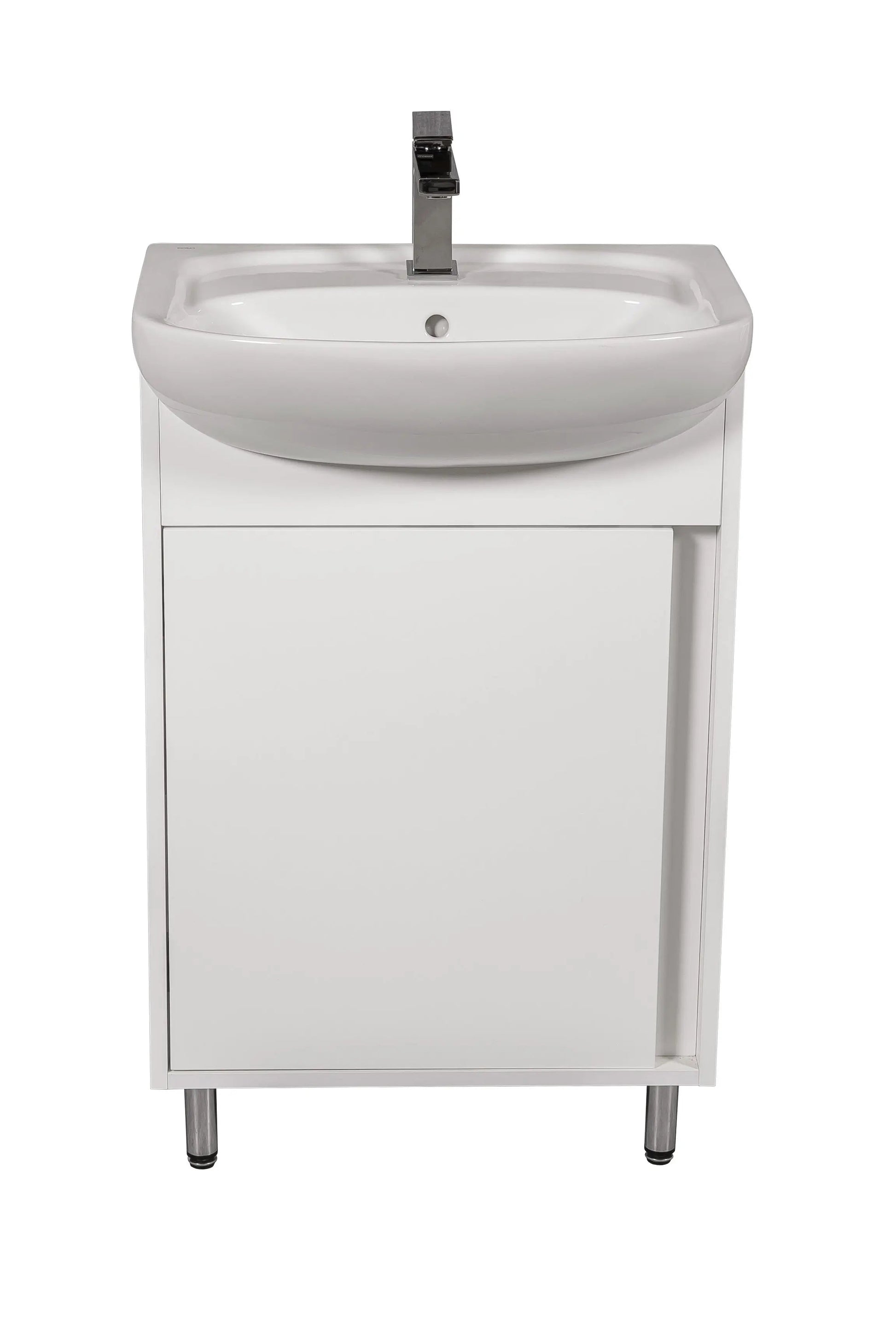 Mobilier de baie pe pardoseală Terra, Alb Aqua Rodos