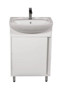 Mobilier de baie pe pardoseală Terra, Alb Aqua Rodos