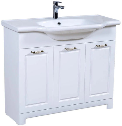 Mobilier de baie pe pardoseală Classic Alb Aqua Rodos