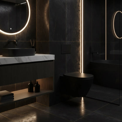 Hänge-WC Rimless – Black Matte