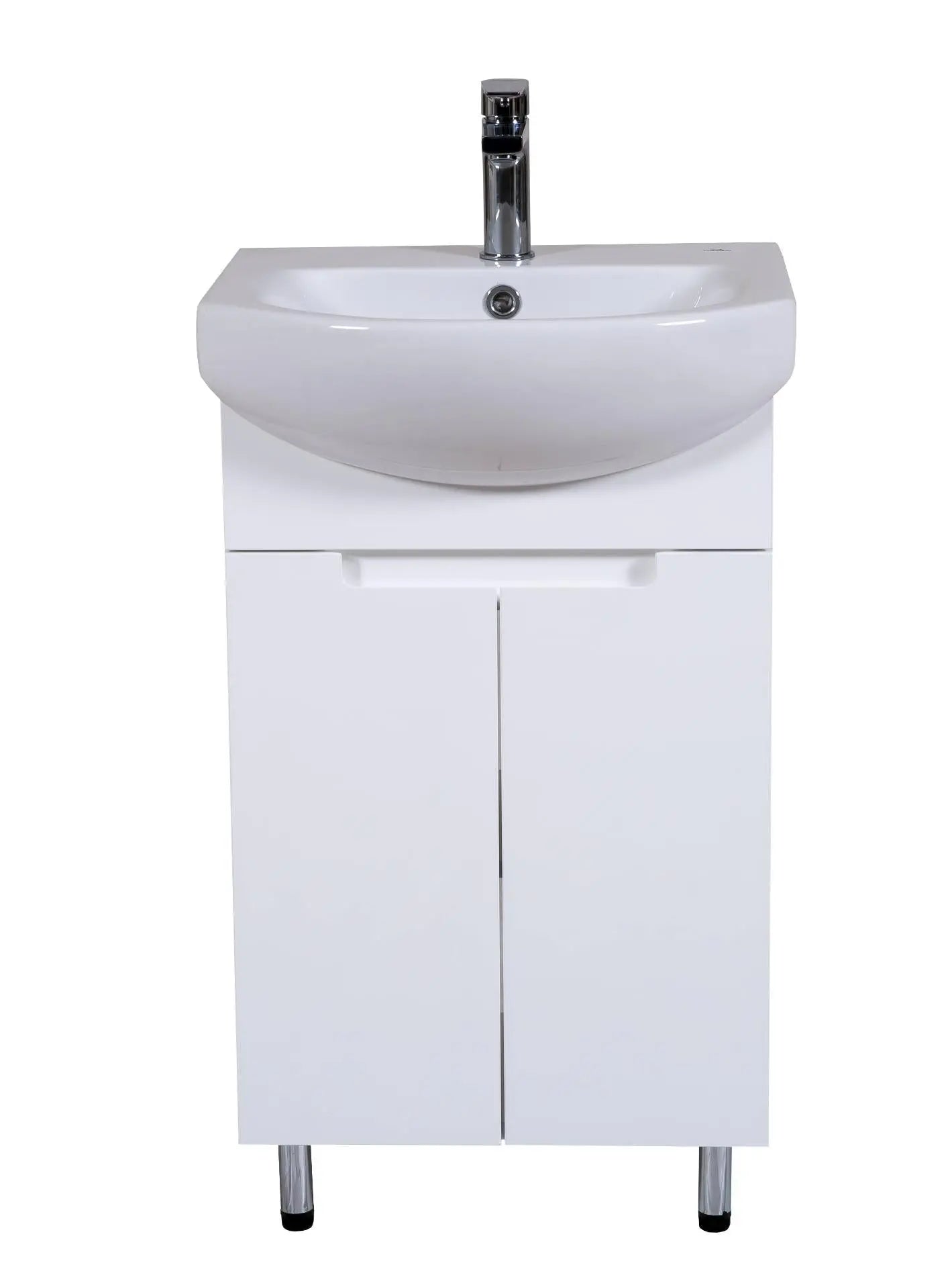 Mobilier de baie pe pardoseală Quadro, Alb Aqua Rodos