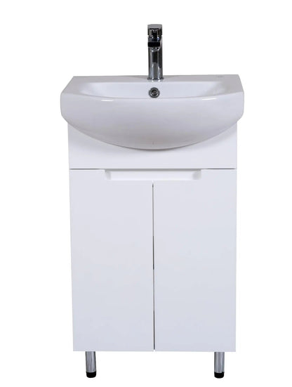 Mobilier de baie pe pardoseală Quadro, Alb Aqua Rodos