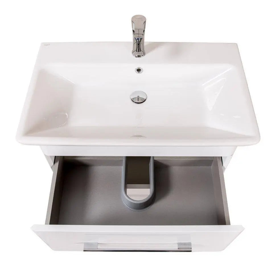Mobilier de baie pe pardoseală Paola, Alb Aqua Rodos