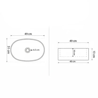 Aufsatzwaschbecken A721 – modernes, elegantes Design