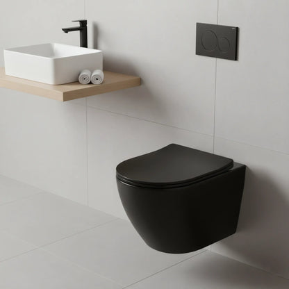 Hänge-WC Rimless – Black Matte