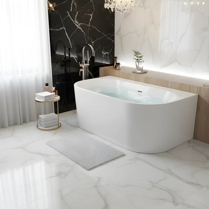 Freistehende Badewanne Rivera zur Wand