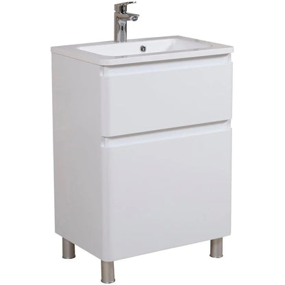 Mobilier de baie pe pardoseală Accent alb Aqua Rodos