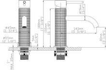 Waschbeckenarmatur Schwarz Matt – gerillte Struktur, modernes Design