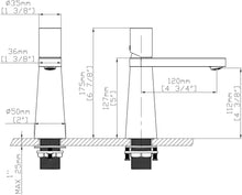 Waschbeckenarmatur Chrom glänzend – gehämmerte Struktur, modernes Design